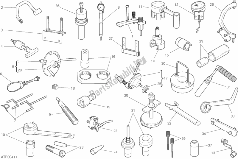 All parts for the Workshop Service Tools, Engine of the Ducati Monster 821 Stealth USA 2019